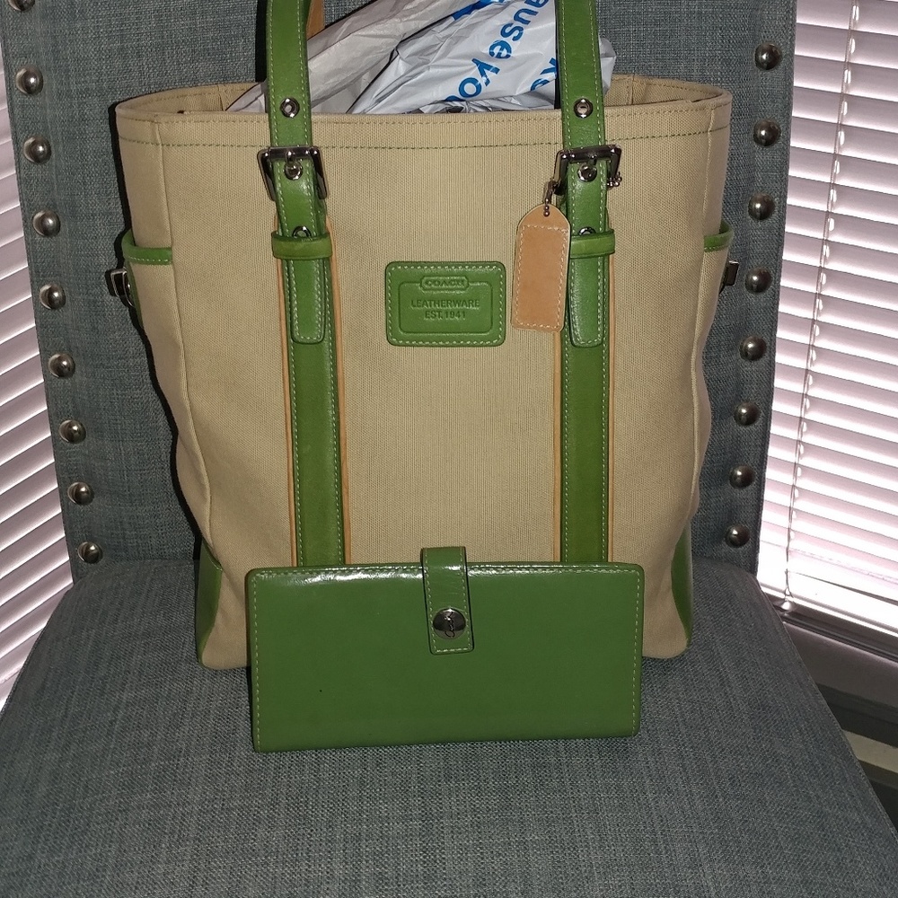 Coach Small Tote & Wallet